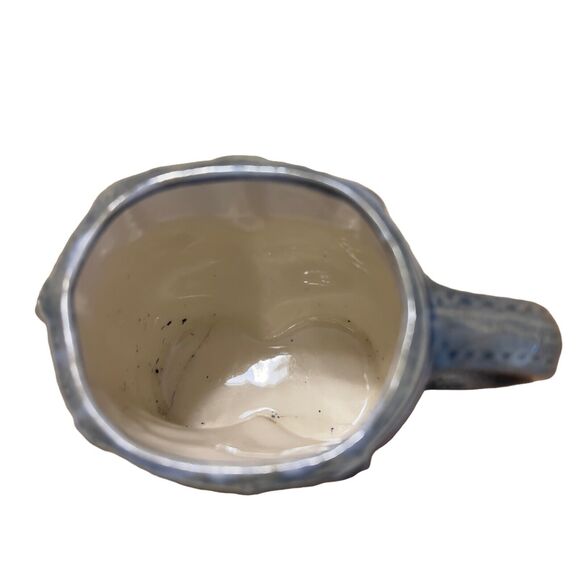 VTG 1977 Planter Byron Molds Handcrafted blue jeans Pant Ceramic 16oz Cup - Picture 6 of 7